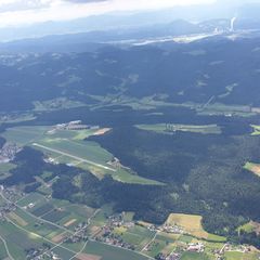 Flugwegposition um 10:55:25: Aufgenommen in der Nähe von Municipality of Slovenj Gradec, Slowenien in 1601 Meter